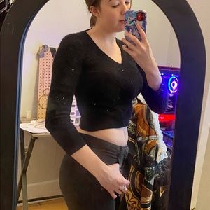 100% Cashmere Ralph Lauren Black Sweater